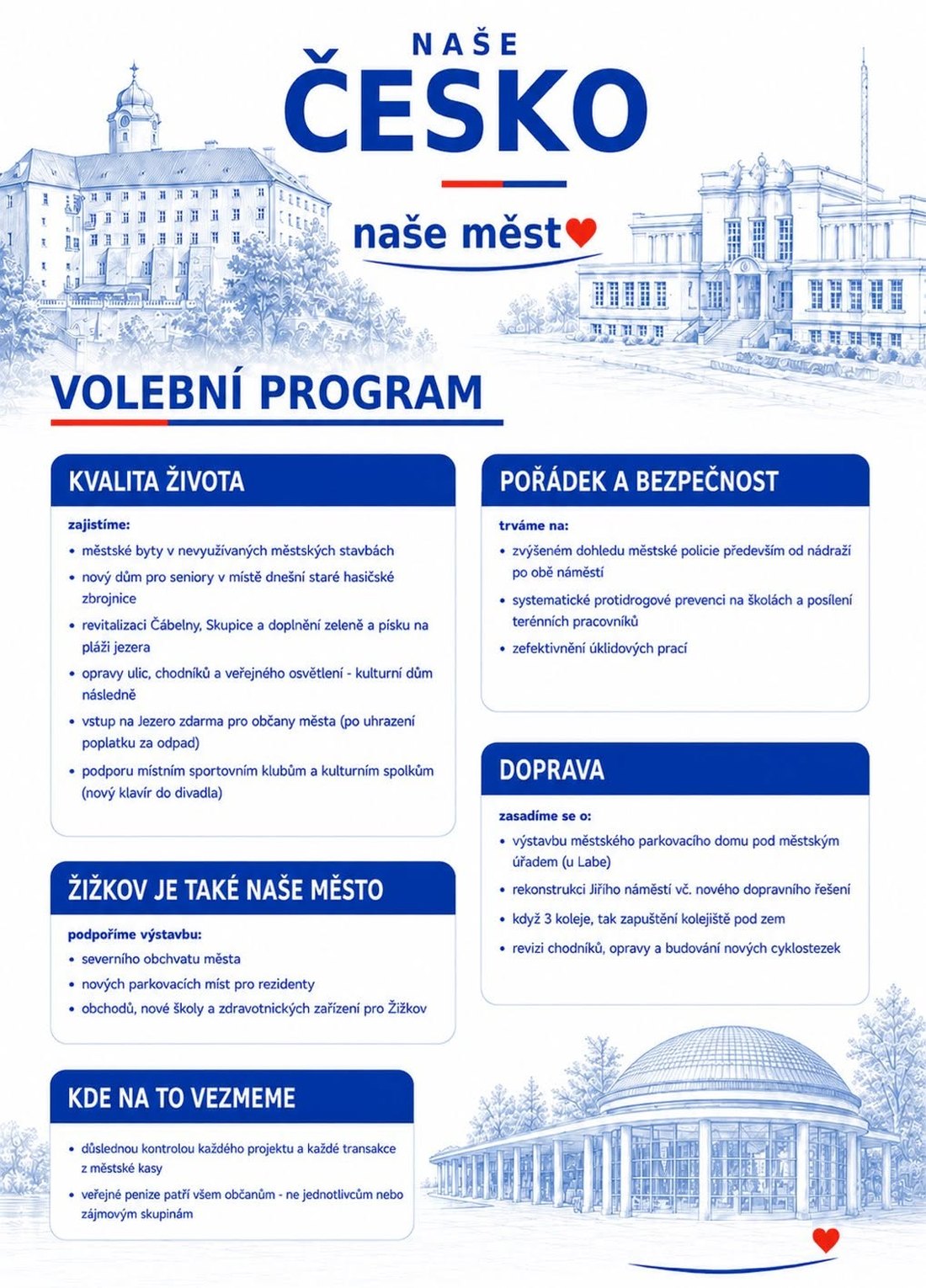 Volební program Naše Česko – naše město